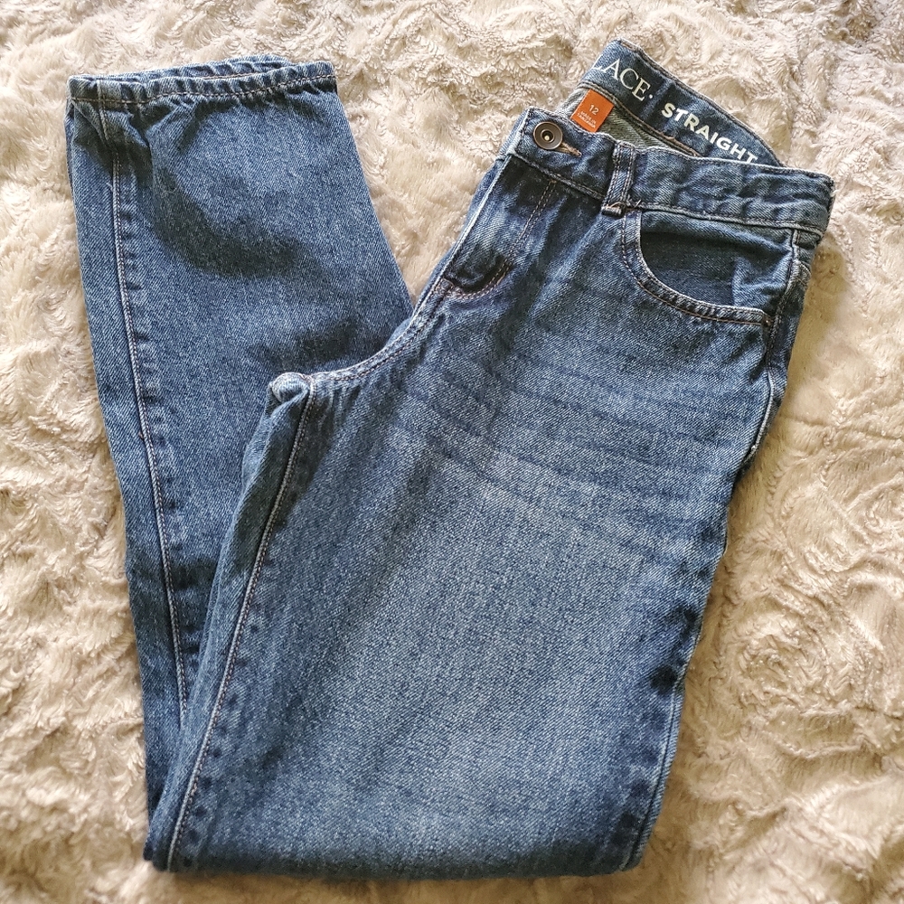 Boy's Straight Leg Jeans, Size 12